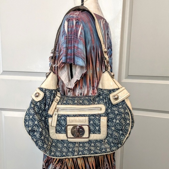 guess denim handbags